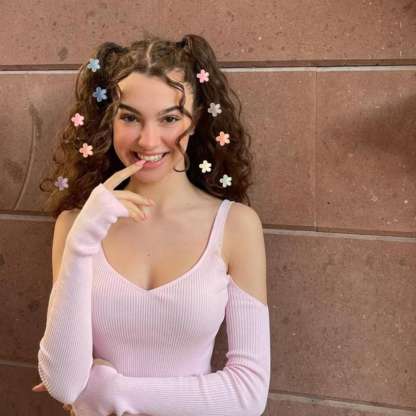 Mini Flower Hair Clips - 100 Pcs Cute Claw Pins for Toddlers, Girls & Teens | Perfect Hair Accessories