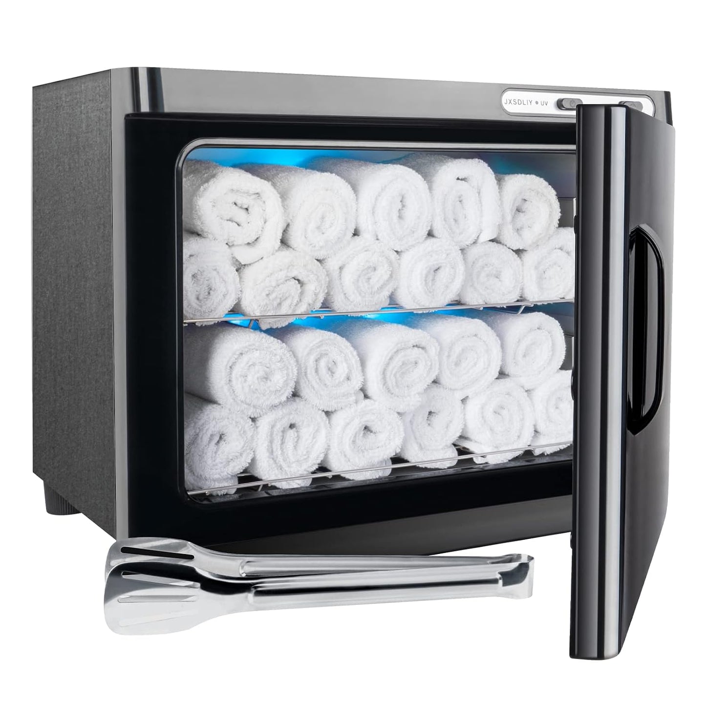 Towel Warmer Cabinet - 23L LED Hot Towel Heater for Spa & Salon | Quick Heating, Black Finish