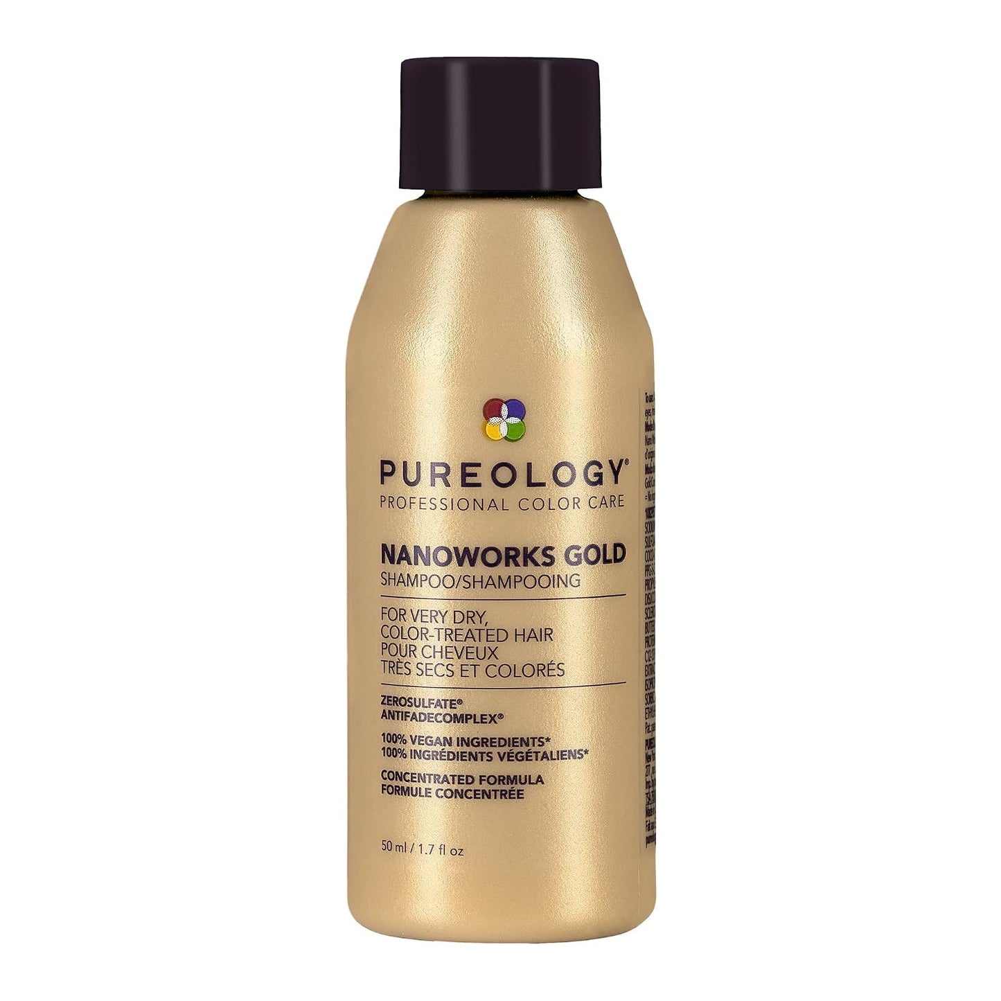 Pureology Nanoworks Gold Shampoo - Hydrating Formula for Dry, Color-Treated Hair | Sulfate-Free & Vegan