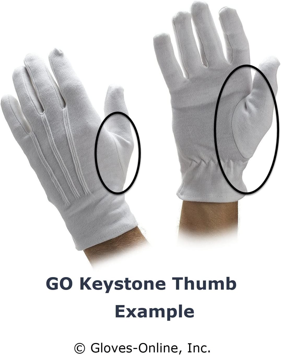 Extra-Long Cotton Gloves - Durable & Comfortable | Black or White Options