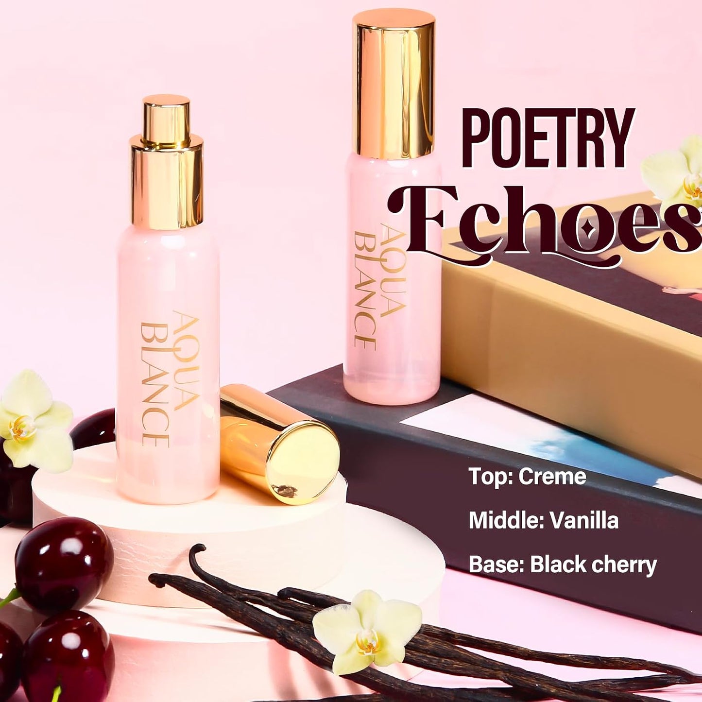 AQUA BLANCE Body Spray Set for Women - Travel Size 3-Pack | 60ml Each, 3 Unique Scents