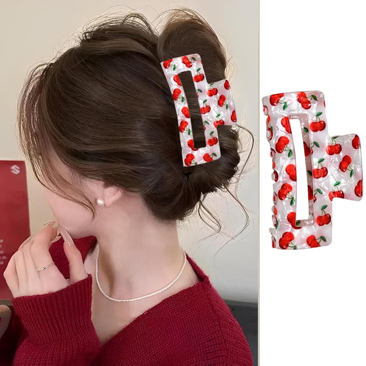 Seashell Hair Claw Clips - Stylish Summer Hair Accessories for Women | Acrylic Beach Hairpins