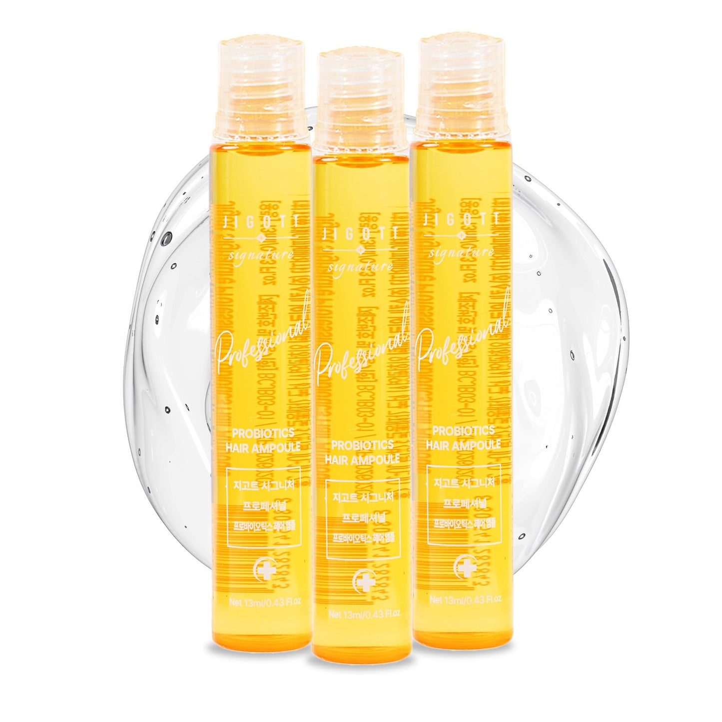 Jigott - Signature Professional Probiotics Hair Ampoule, K-Beauty Hair Treatment, 13ml/0.43FL.OZ *10 EACH