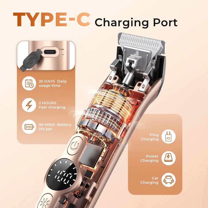 Bikini Trimmer for Women, 4 in 1 Electric Razors for Women - Dual Head, Wet & Dry Use Pubic Body Hair Trimmer Electric Shavers, Rechargeable Womens Facial Razors for Legs, Nose, Armpits, Bikini Area