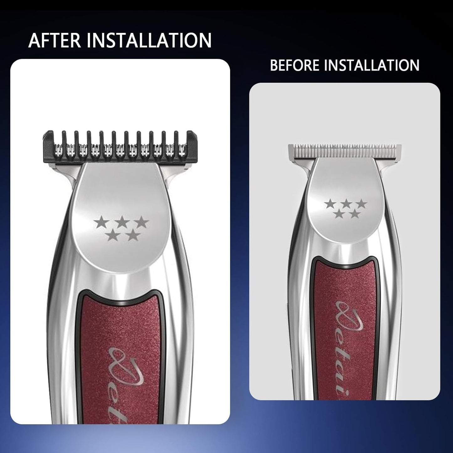 Wahl Professional T Wide Trimmer Guides Replacement Set - Fits 5 Star Detailer #2215 | 3-Pack