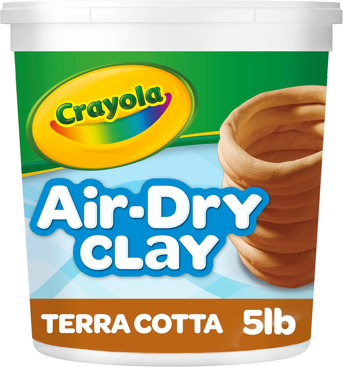Crayola Air Dry Clay - Natural White Modeling Clay for Kids | 5lbs Bulk Sculpting Material for Art Classrooms