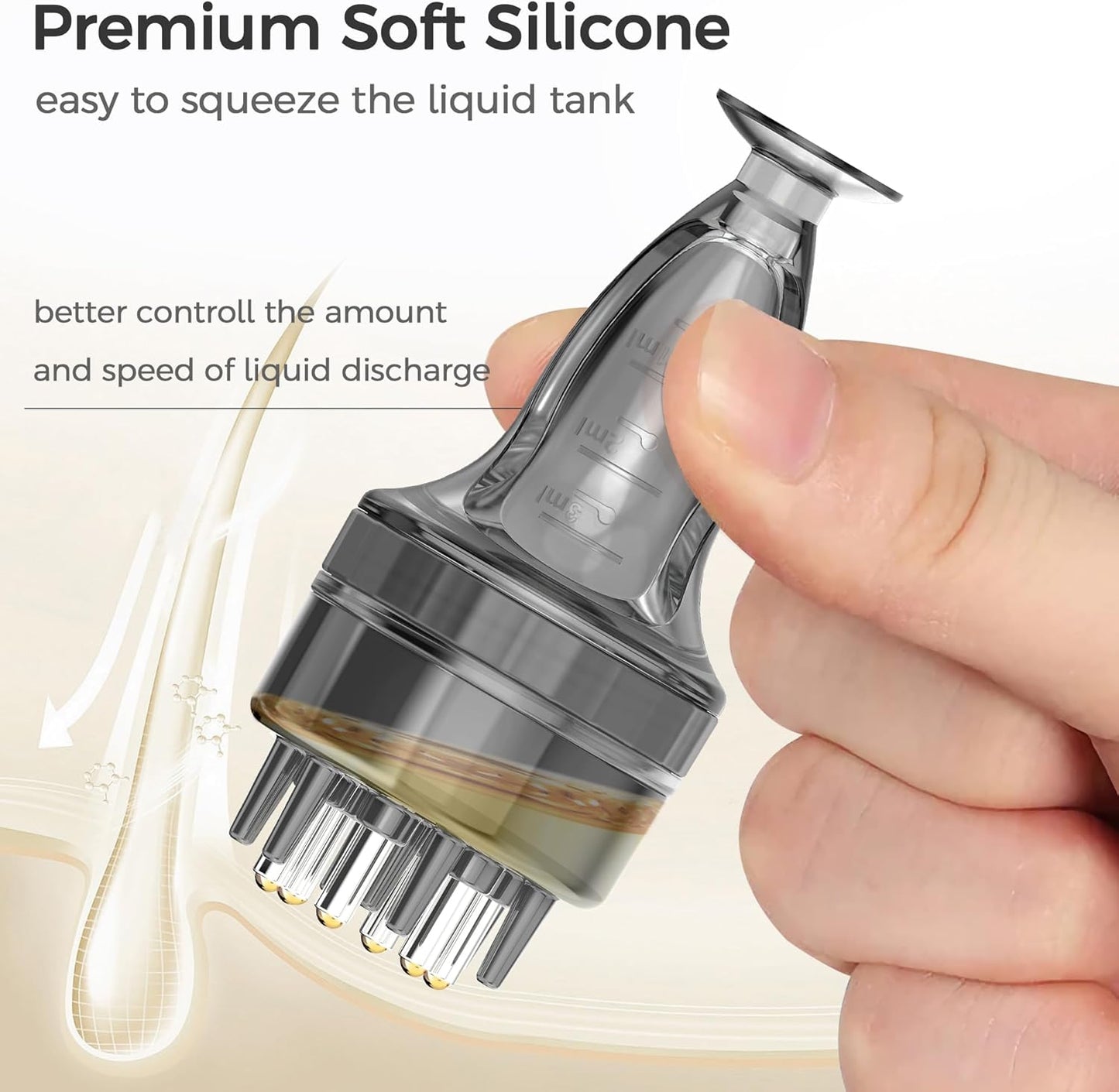 Minoxidil Applicator Tool - Quick & Efficient Hair Serum Application | No Mess, Compact Design