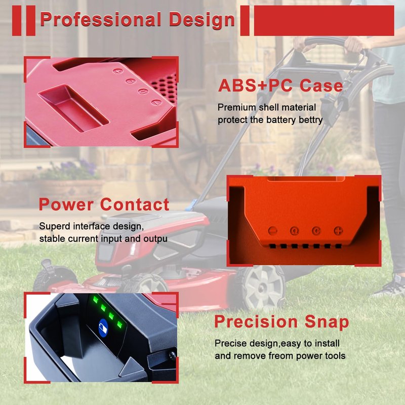 DTK Battery Replacement for Toro 60V Battery 2000mAh L324 L135 L108 Compatible with Toro 60 Volt Power Tool