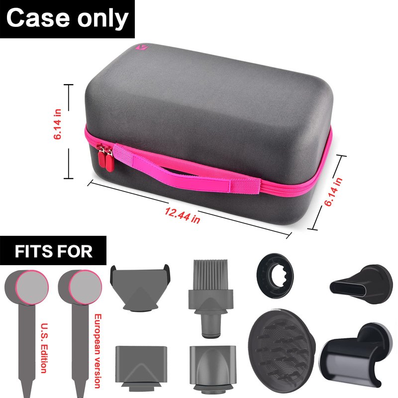 ANKHOH Case Holder Compatible with Dyson Supersonic Hair Dryer, Blow Dryer Storage Bag Fits for Dyson Supersonic Limited Gift Set Edition and Accessories, Box Only
