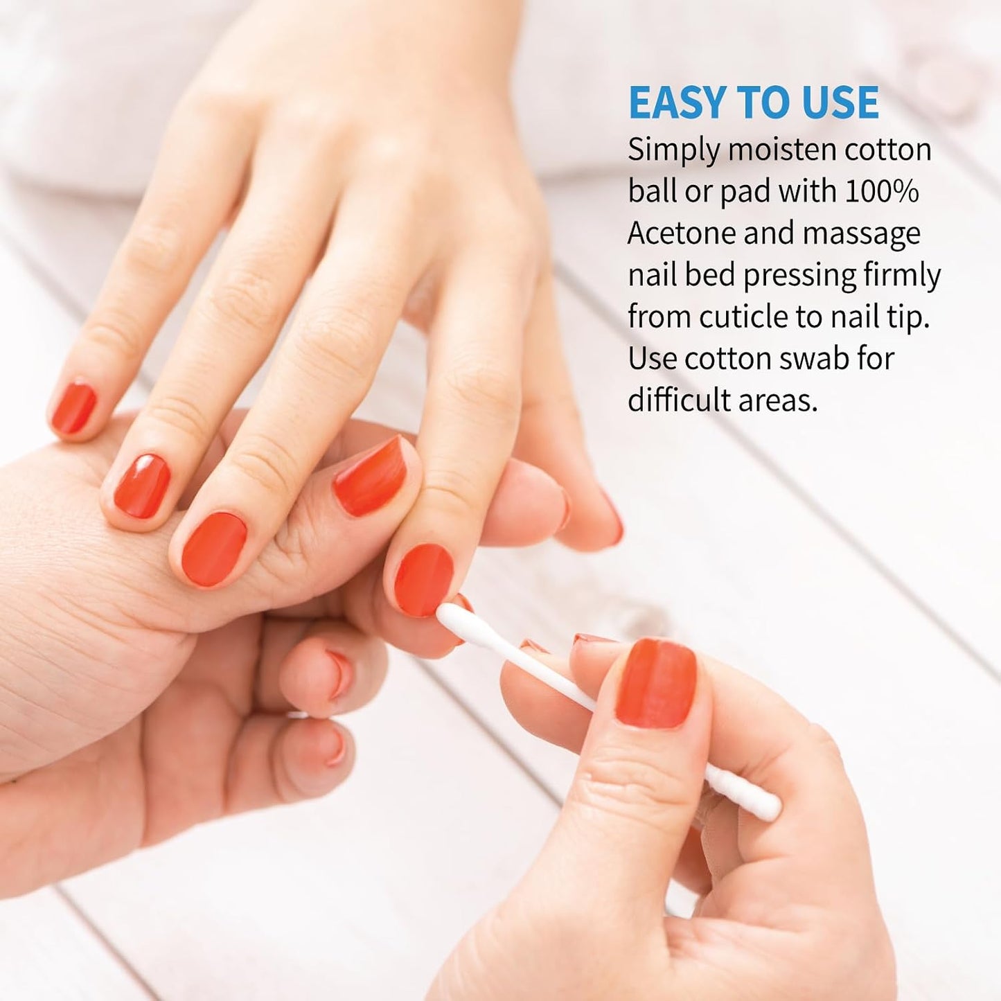100% Pure Acetone Nail Polish Remover - 16 fl. oz. for Natural & Acrylic Nails | Gel Polish & Glitter Remover
