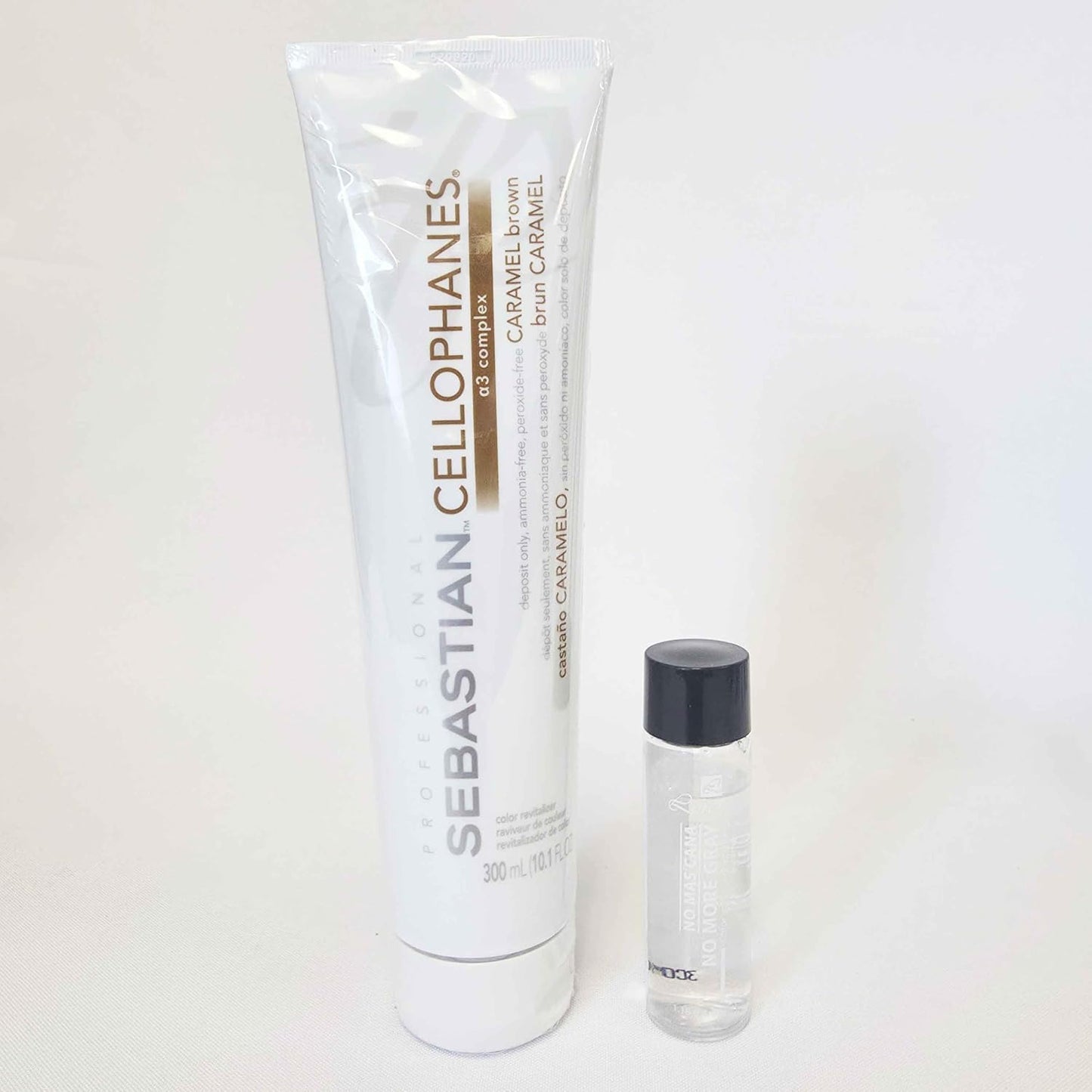 Lorenzo No More Gray Color Additive - Resistant Gray Coverage | 1.18 fl. oz (35ml) Caramel Brown Set