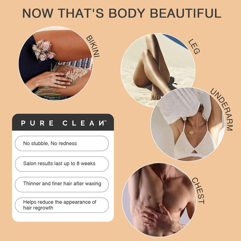 Waxing Kit, Wax Warmer Kit for Hair Removal, At Home Waxing Kit for Women Men