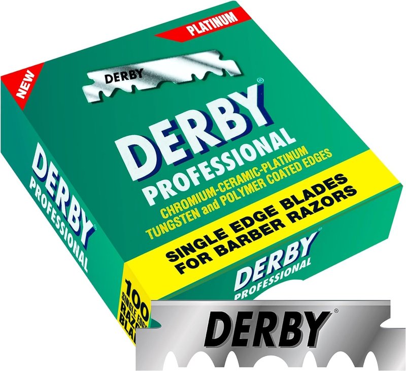 400 Derby Professional Single Edge Razor Blades for straight razor (Four Hundred Pieces)