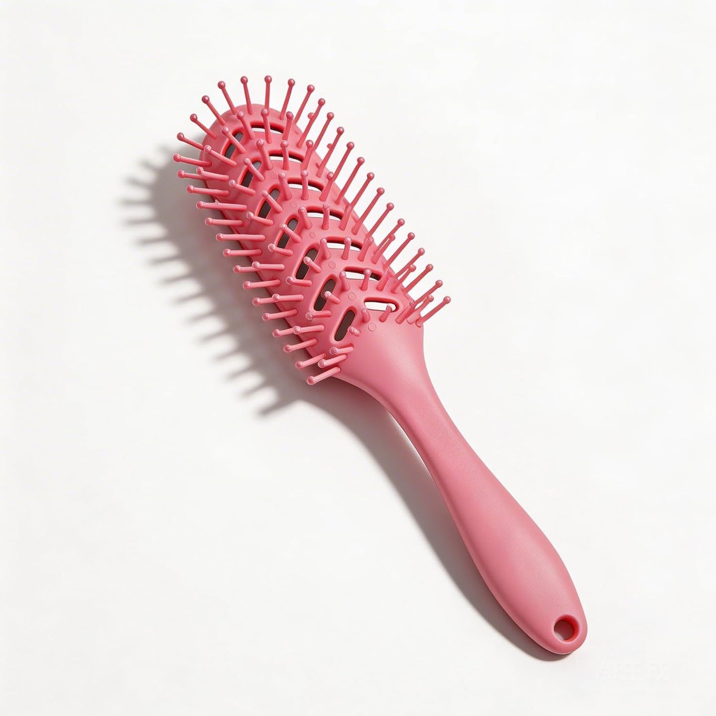 Curly Hair Detangler Brush - Degradable Vented Hairbrush for Thick Hair | Pain-Free Detangling Wet or Dry