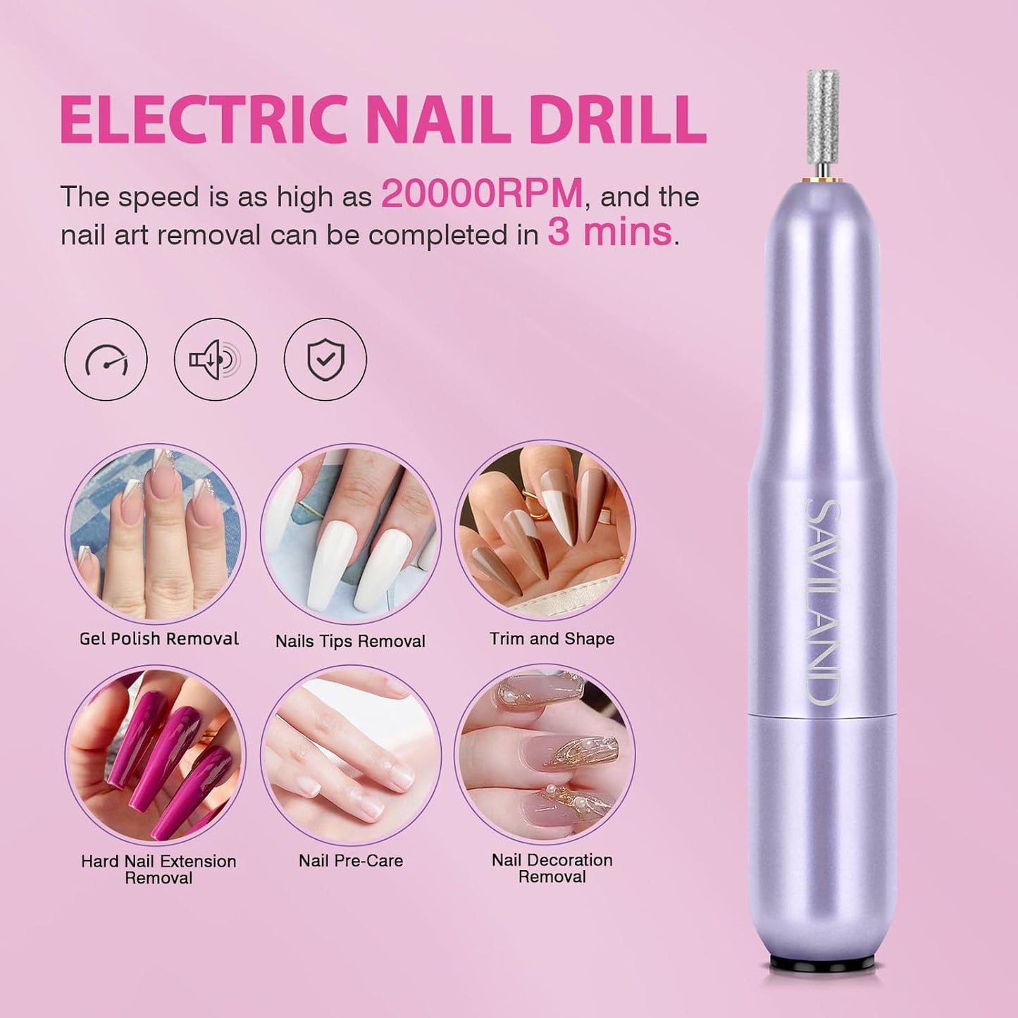 Almond Gel Nail Kit - Complete Nail Drill Set with UV Lamp & 500PCS Tips | DIY Manicure Tools for Home Use