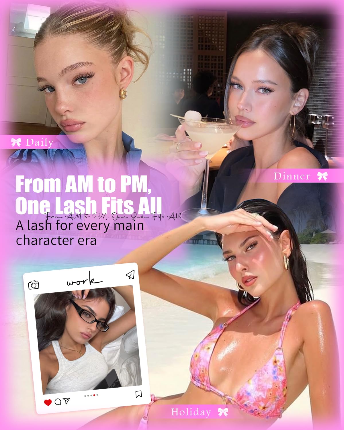 Natural Lash Clusters | Venus Wispy Eyelash Extensions - Invisible Thin Band, 8-16mm DIY Individual Lashes for a Natural Look
