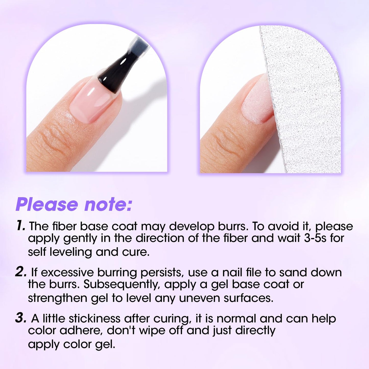 GELLEN Gel Base Coat Nail Polish- 15ml No Wipe Base Coat Gel Polish，Fiber Glass Nail Strengthener for Repair Broken Damaged Thin Weak Nails