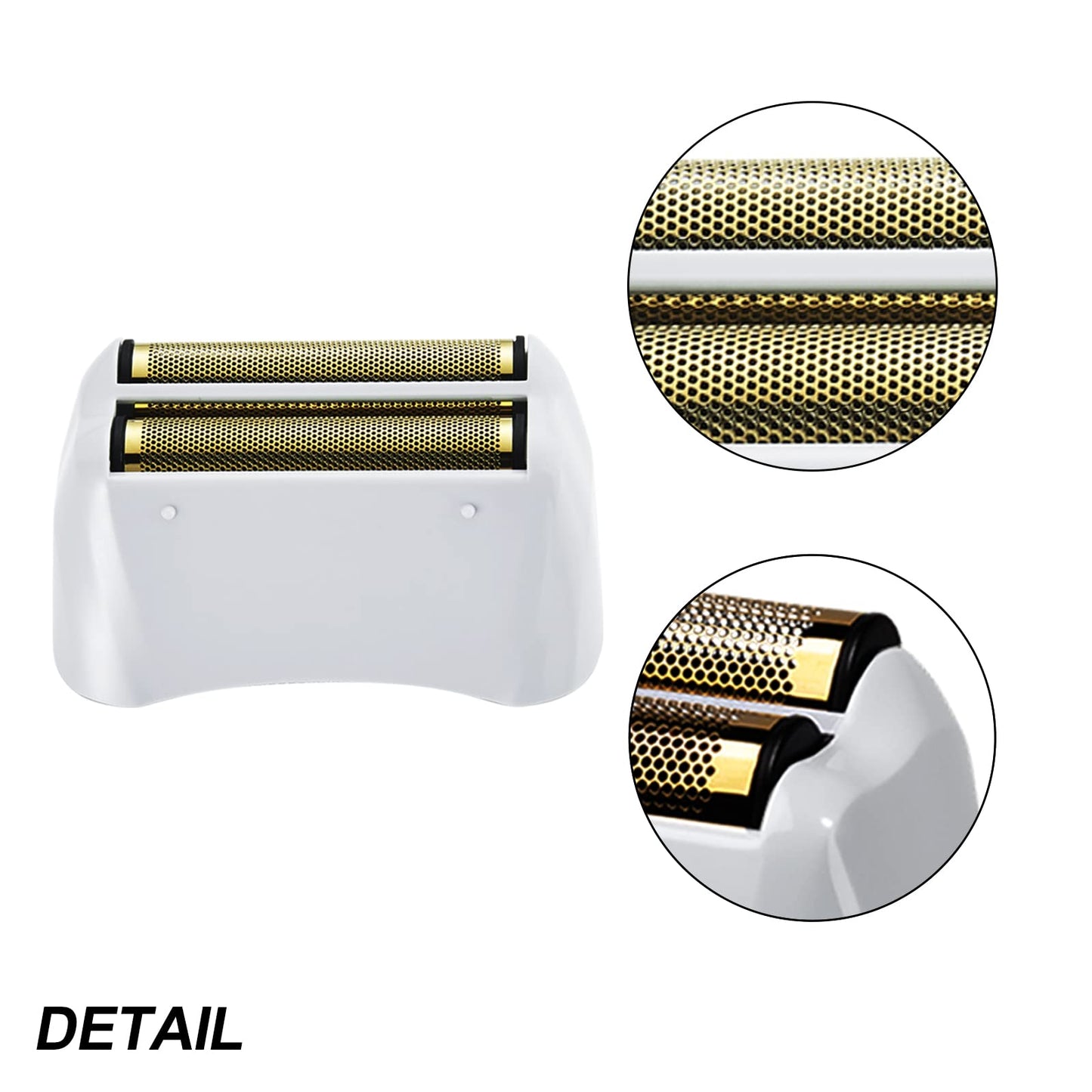 2 Packs Pro Shaver Replacement Foil and Cutters Compatible With Andis #17155 & #17150 Shaver Pro Foil (golden)