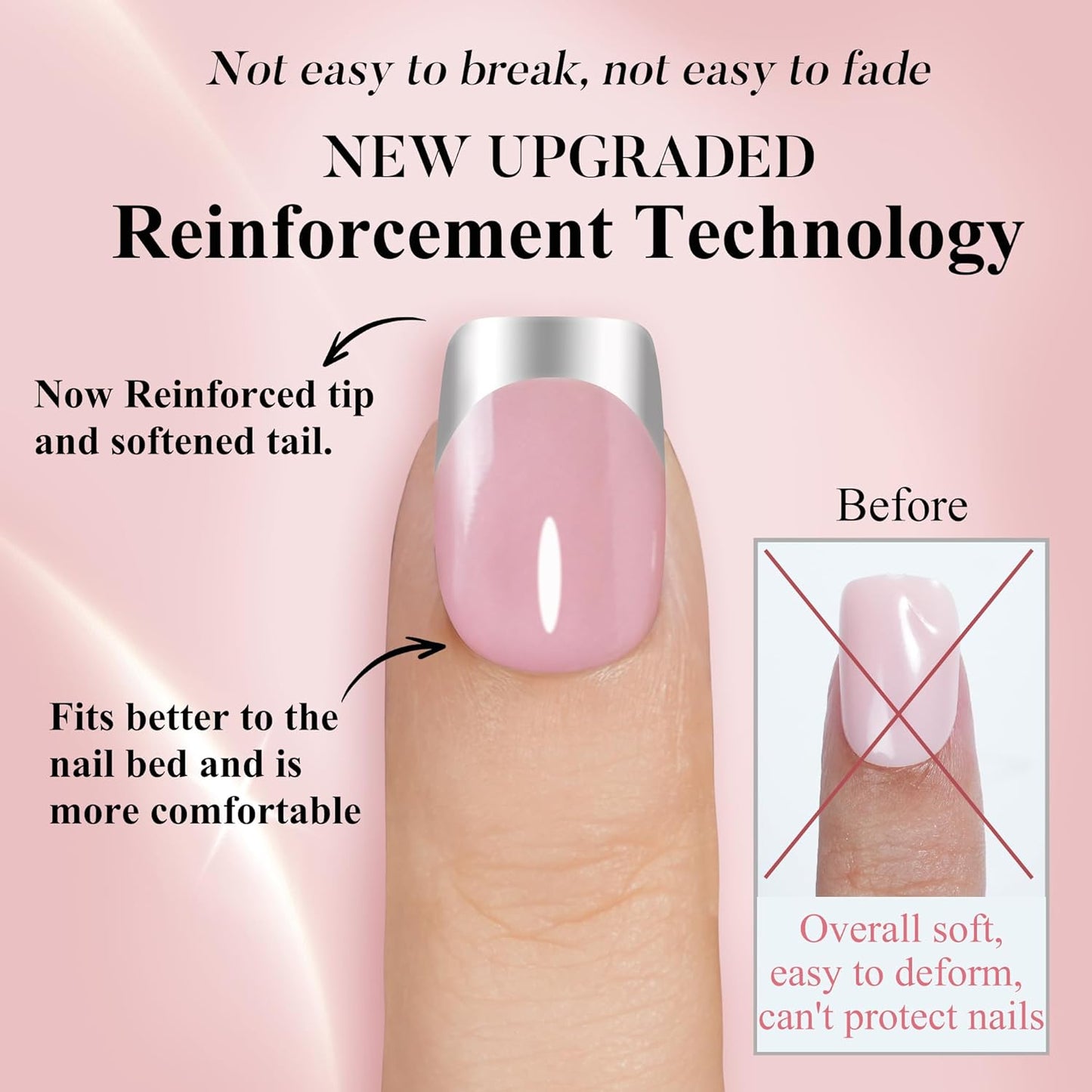 Press On Nails - Short 5 Styles | 160Pcs Acrylic Fake Nails with Chrome, Rainbow & Cat Eye Designs