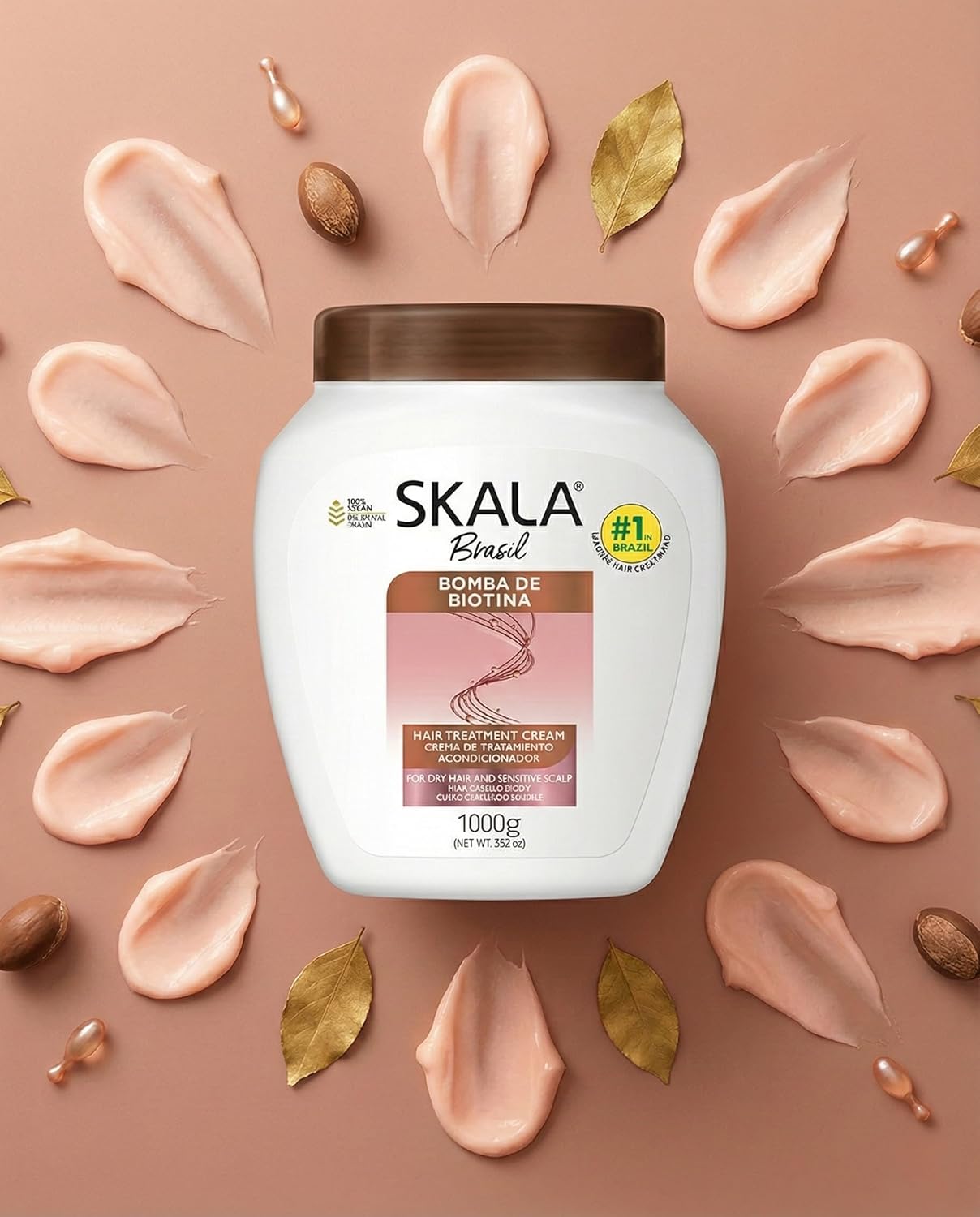 Skala Expert Biotin Bomb Hair Cream - Nourishing Hair Treatment for Weak, Damaged Hair | 1 Kg (35.2 oz)