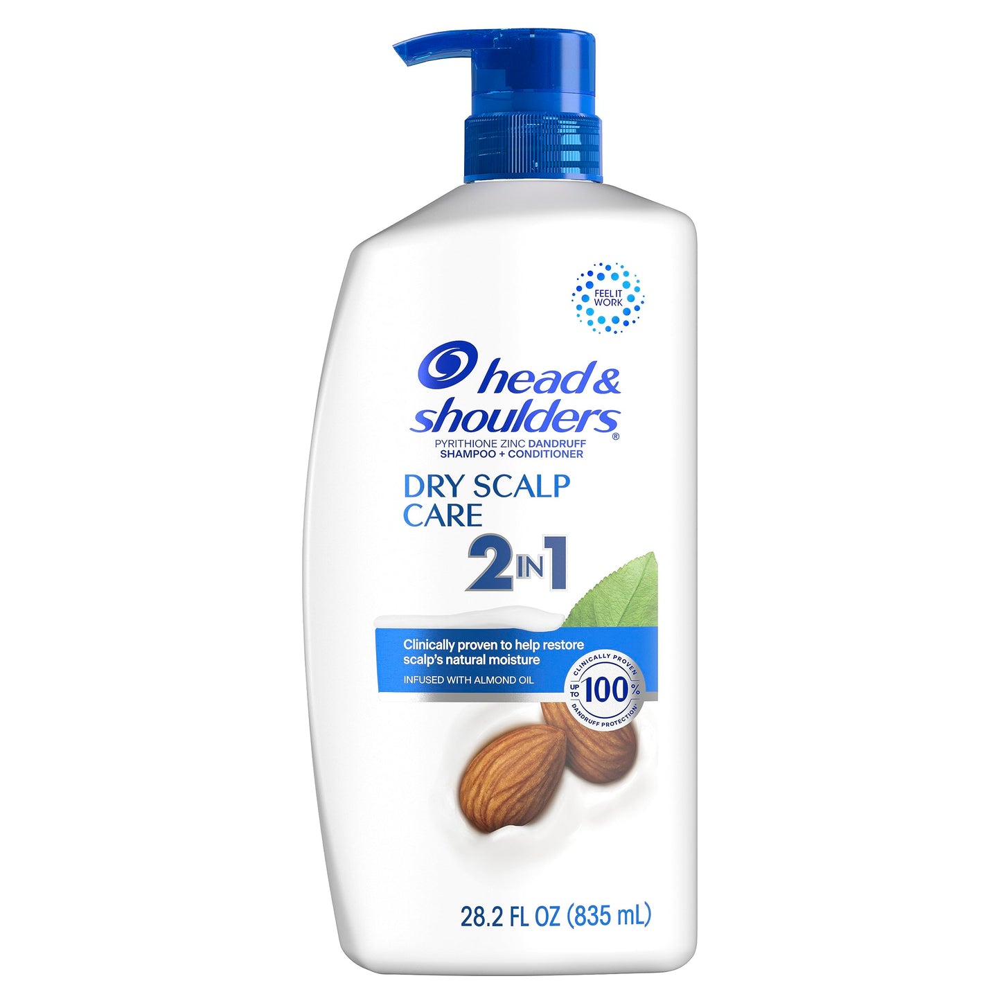 Head and Shoulders 2 in 1 Dandruff Shampoo and Conditioner, Anti-Dandruff Treatment, Dry Scalp Care for Daily Use, Paraben Free, 28.2 oz