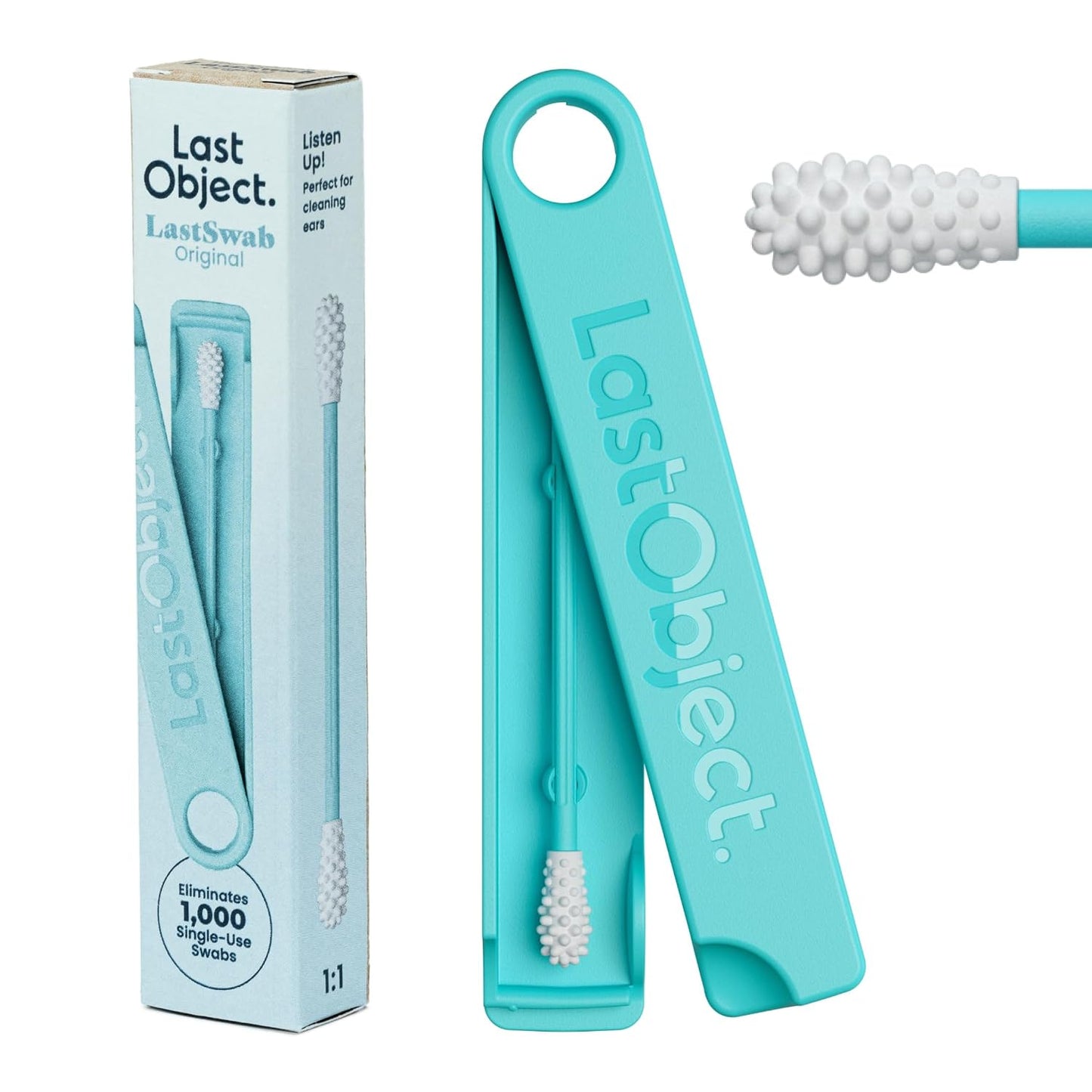 Reusable Q-Tips for Makeup - Precision Silicone Cotton Swabs for Eyeliner & Mascara | Eco-Friendly, Washable, Travel Case - Red