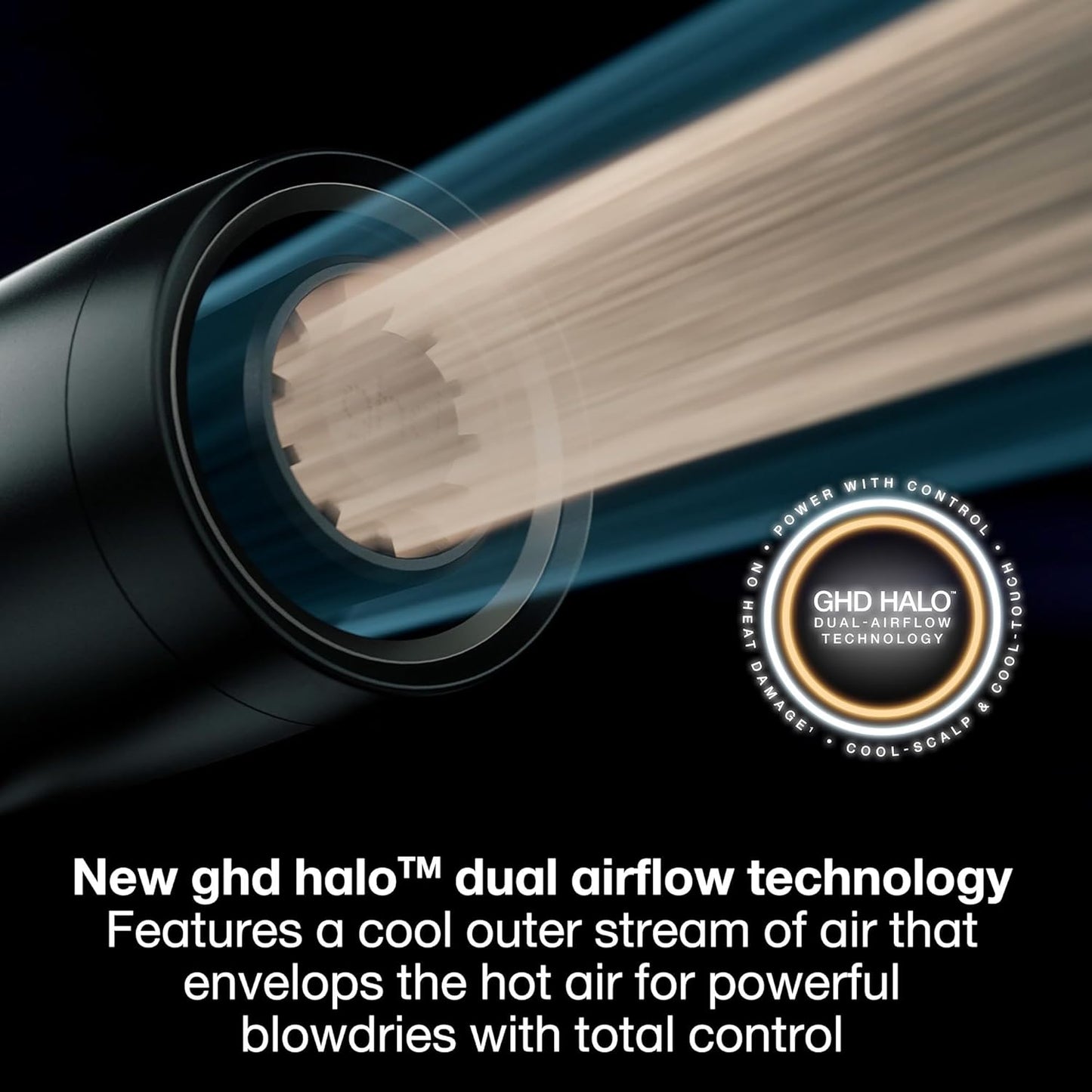GHD Speed Ionic Hair Dryer - Fast, Powerful Blow Drying with No Heat Damage | Ideal for All Hair Types