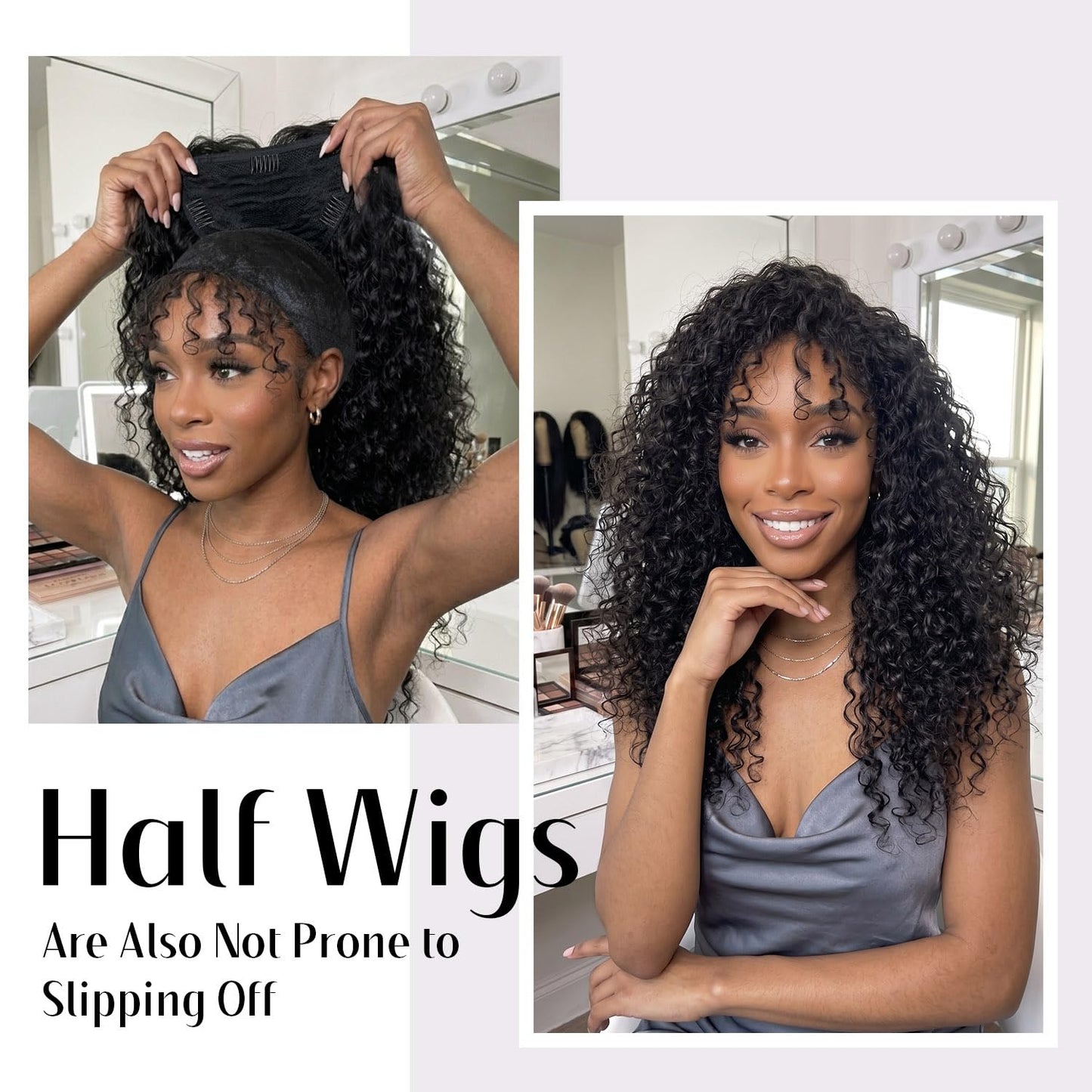 Wig Grip Band - Dreamlover Headband for Secure Wig Hold | Black, 2-Pack