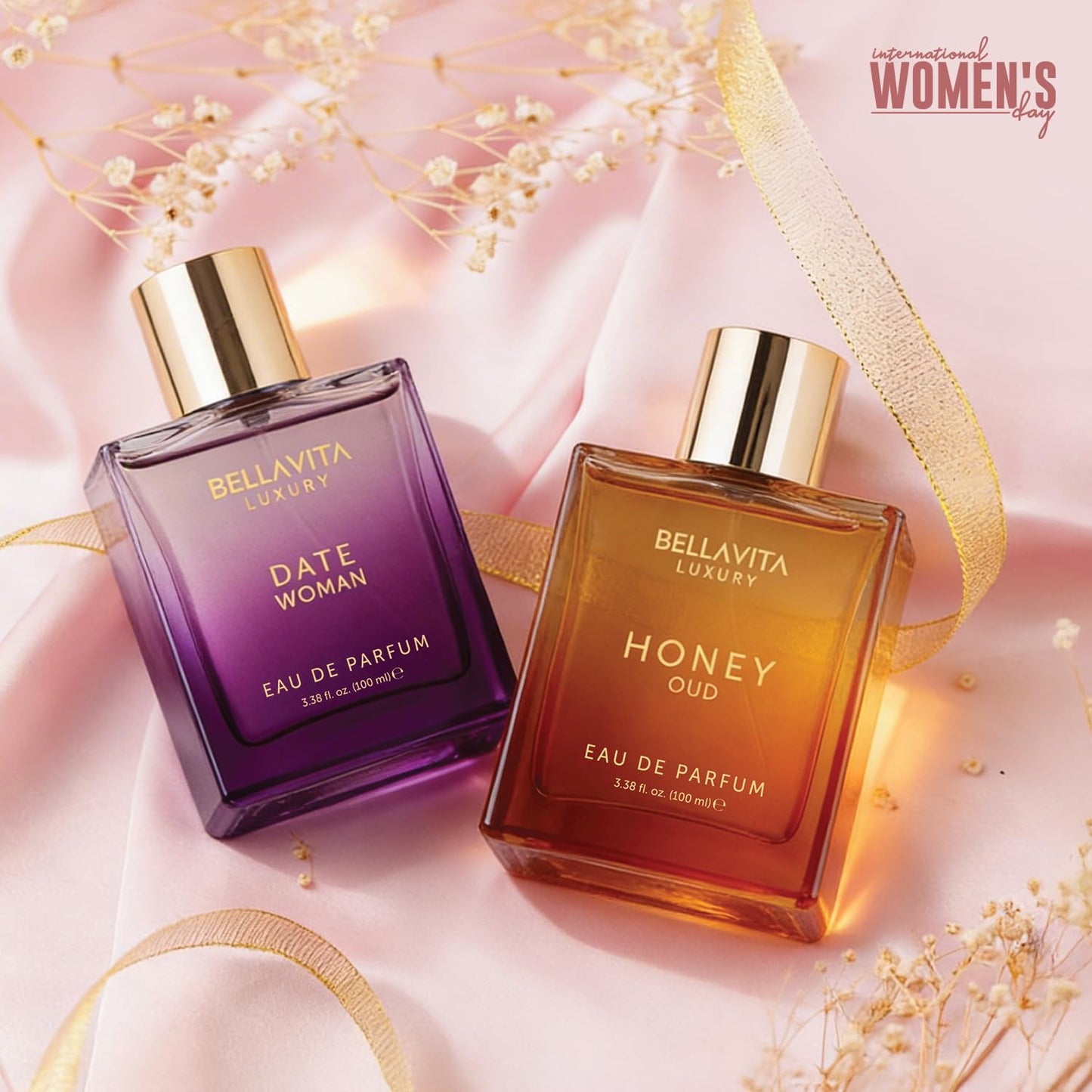 Luxury Perfume Set - Honey Oud & Date | 2x100ml Unisex Fragrance | Long-Lasting EDP