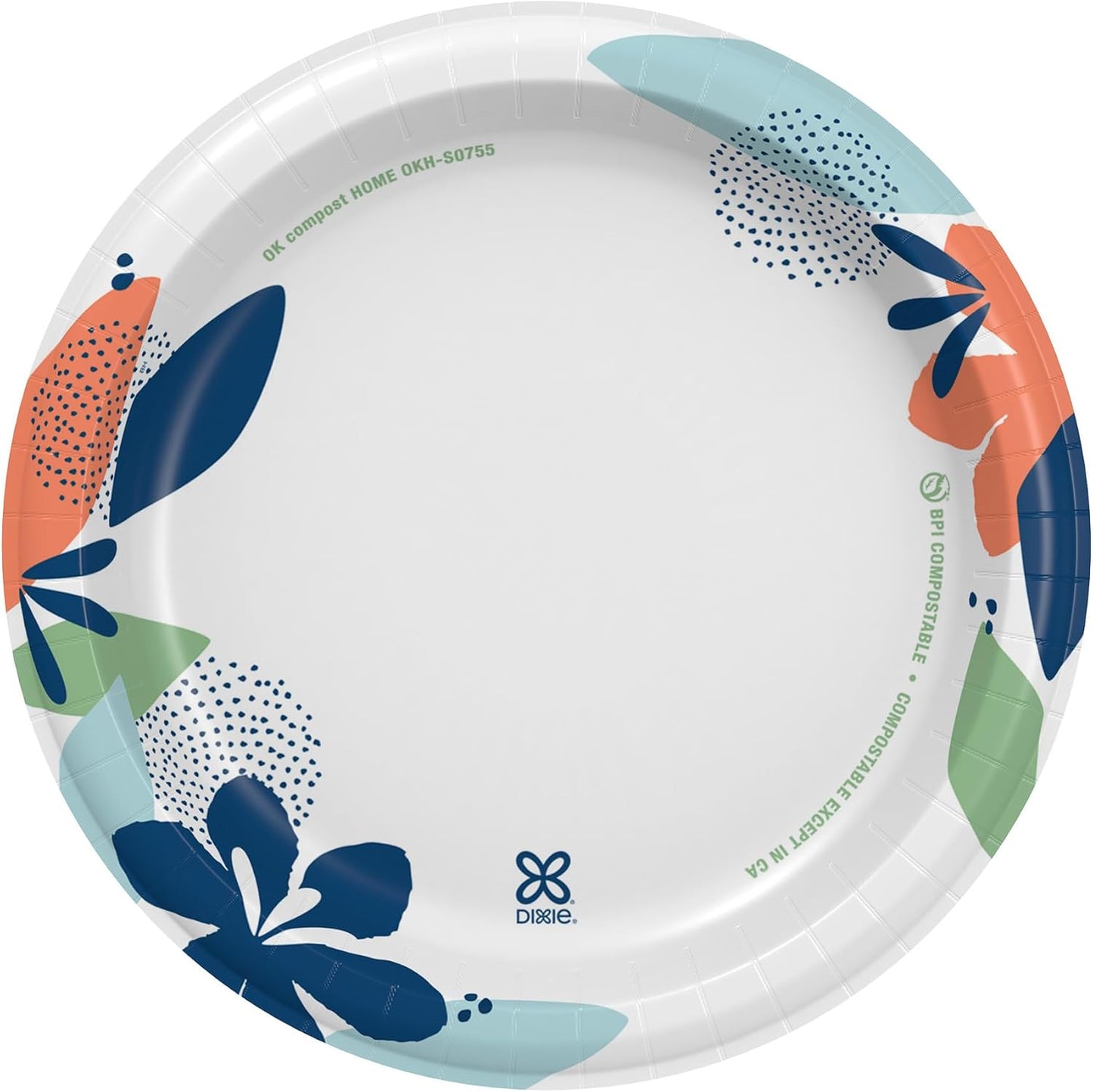 Dixie Paper Plates - Medium 8.5 Inch, 90 Count | Microwave-Safe, Soak-Proof & Cut Resistant Disposable Dinnerware