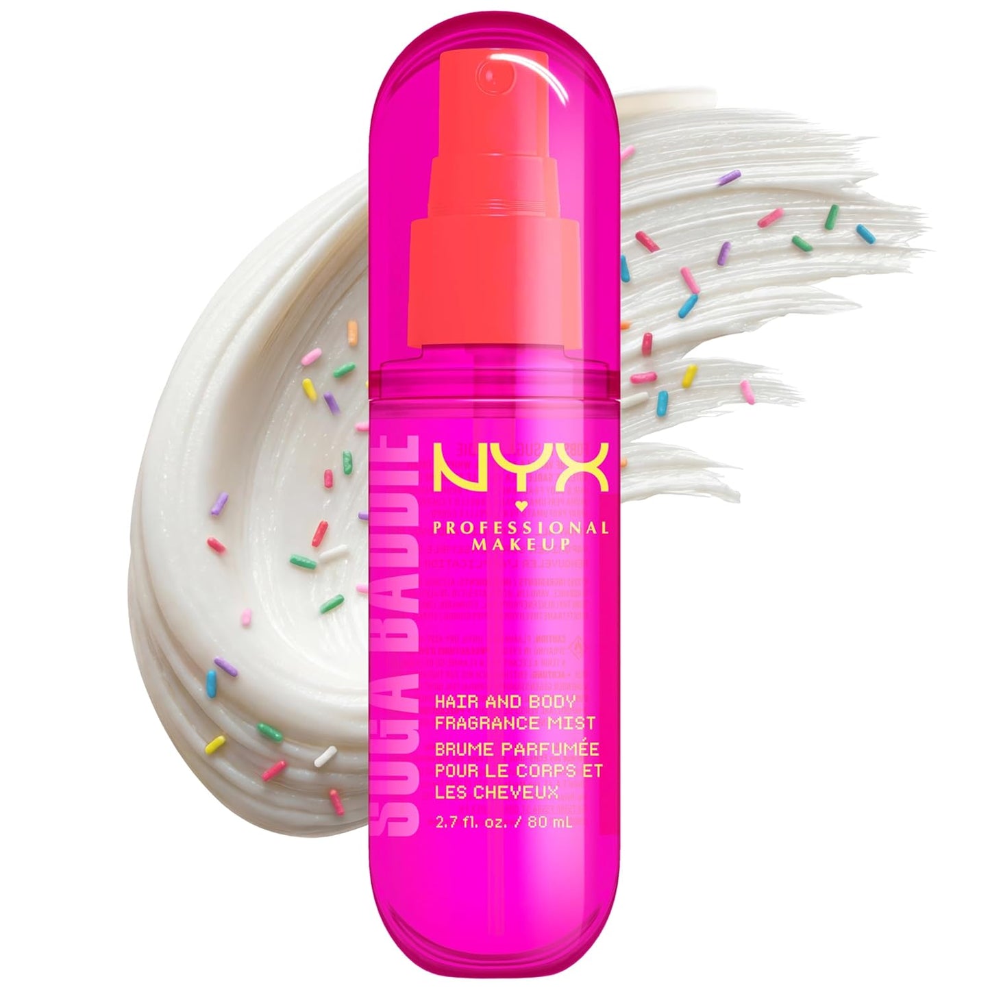 NYX Fat Oil Fragrance Mist - Coconut Cutie Hair & Body Spray | Vegan, Long-Lasting 2.7 fl oz
