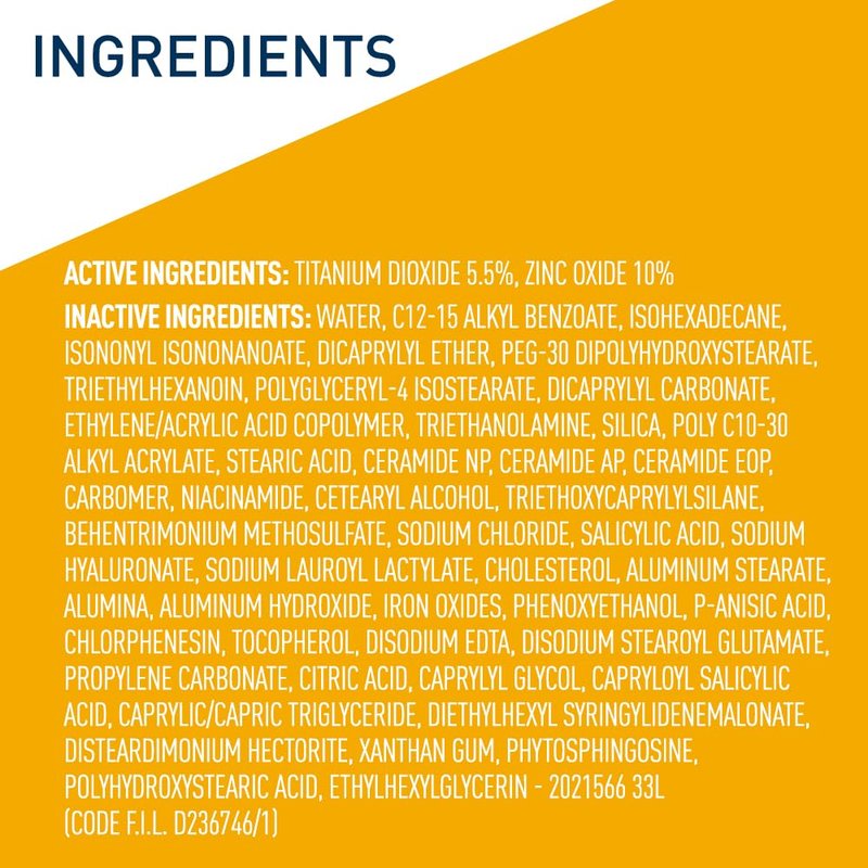 CeraVe Hydrating Mineral Sunscreen SPF 30 - Tinted Zinc Oxide Formula for Healthy Glow | 1.7 Oz