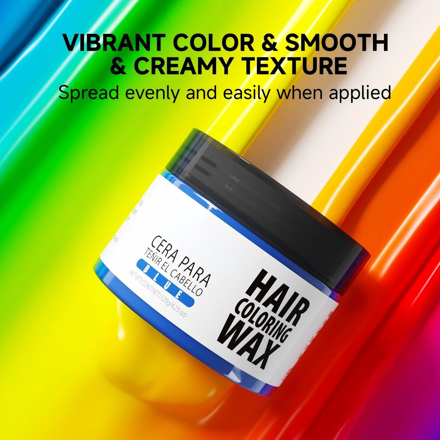 Gowwim Hair Wax Color, Temporary Hair Dye Color Wax Natural Hold & Non - Greasy for Women & Men 4.23 Oz Purple