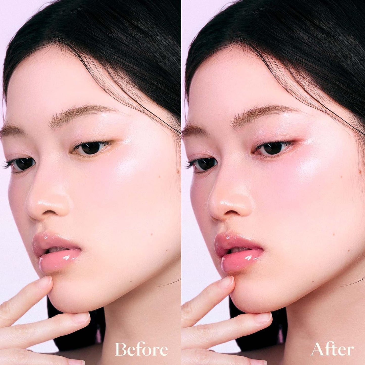 JOOCYEE AURA Glazed Blush & Highlighter - Baked Luminous Powder for All-Day Radiance | Pink Glow