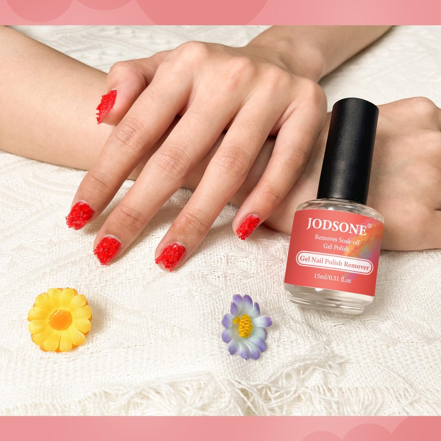 JODSONE Gel Nail Polish Remover - Quick 3-5 Minute Soak-Free Formula | 15ML