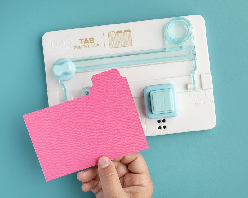 We R Memory Keepers, Tab Punch Board, Arts and Crafts and Scrapbooking Tool, Create Custom Tabs, Labels, Folders, Planner Dividers and More
