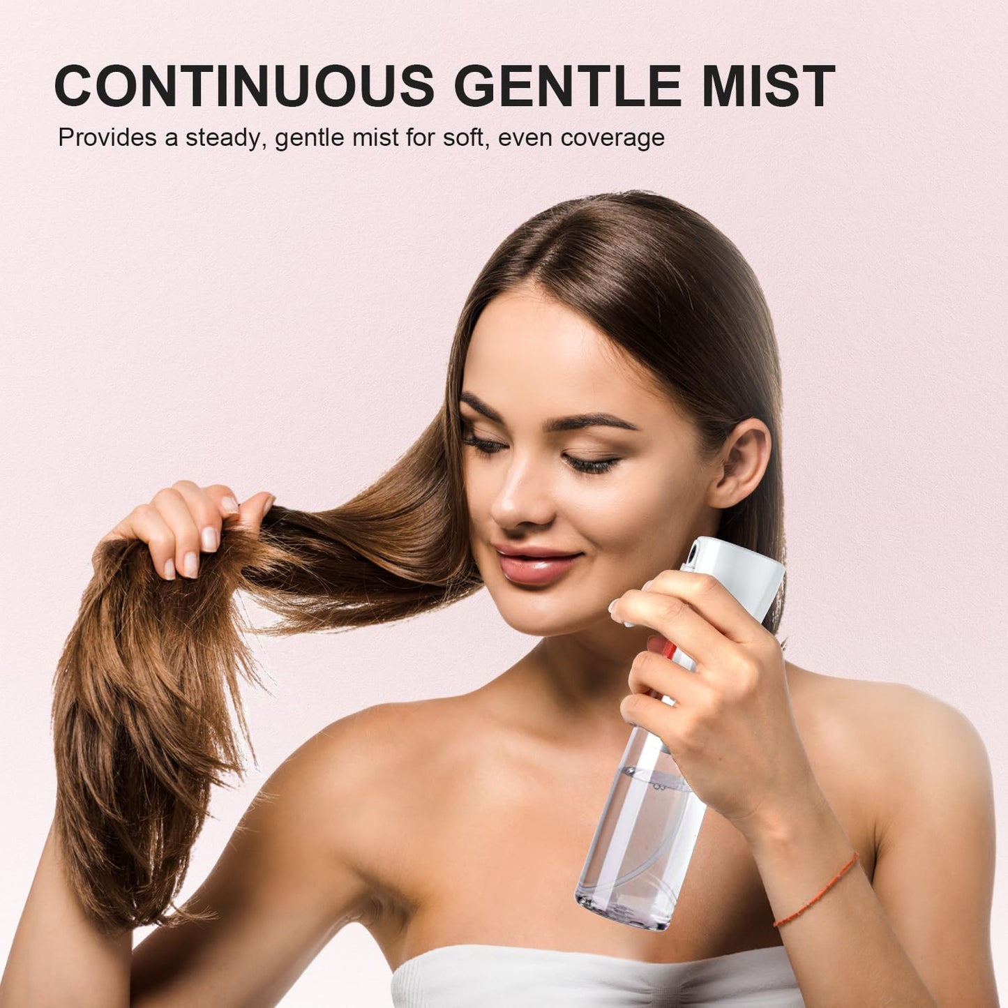 Bepkac Continuous Spray Bottle for Hair – Fine Mist Water Mister, Empty Spray Bottles – Recycled Hair Misting Sprayer for Styling, Cleaning, Plants, Barbers, Salons & More – 2pk 6.1 OZ