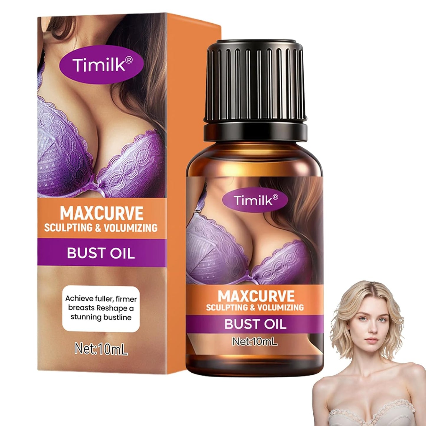 Maxcurve Tightening Oil - Firming Body Oil for Skin | 1 oz