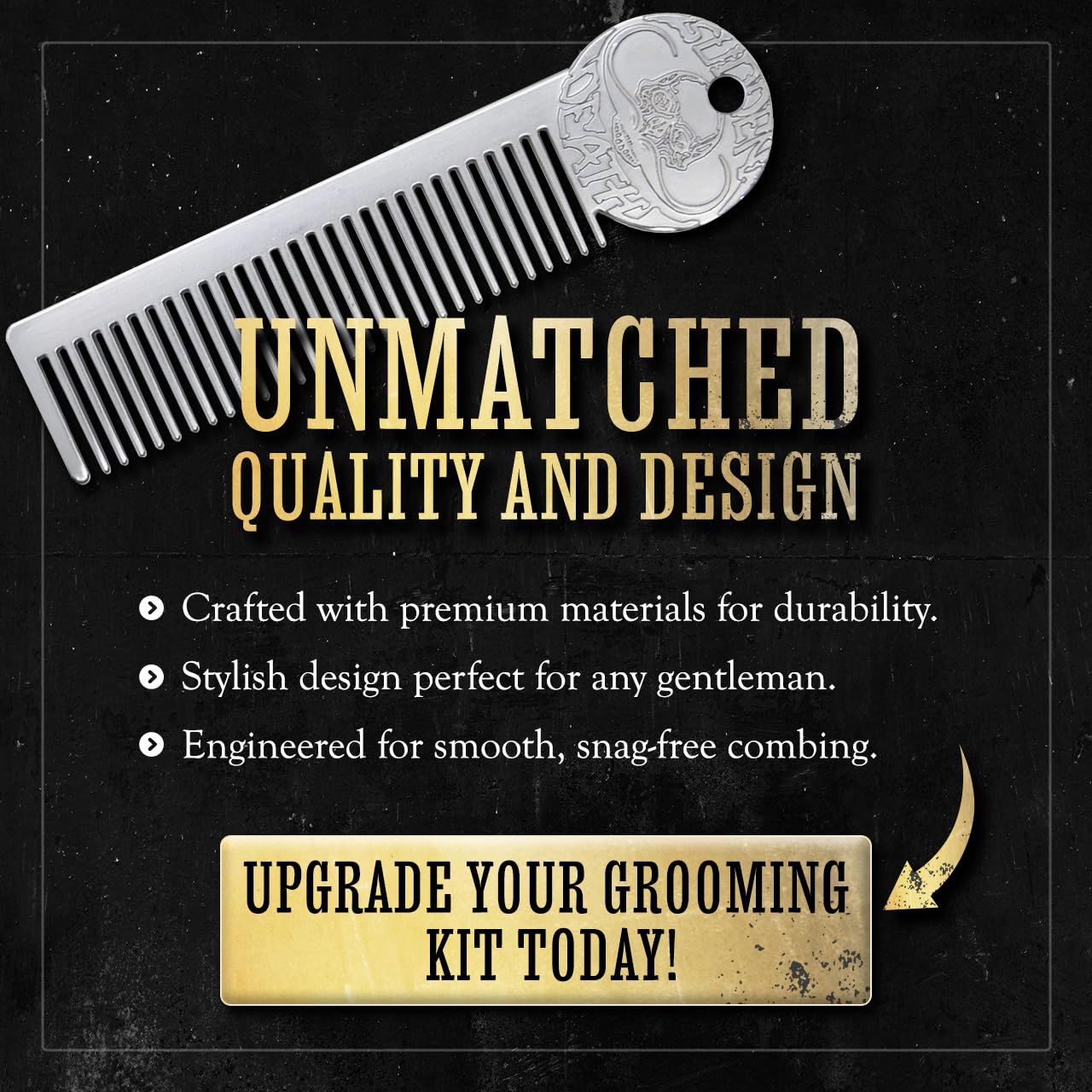 Mustache Balm for Men & Mustache Protector – Natural Styling & Conditioning Grooming Kit – Soften & Shape Facial Hair 2oz – Death Grip (Mustache Gift Set)