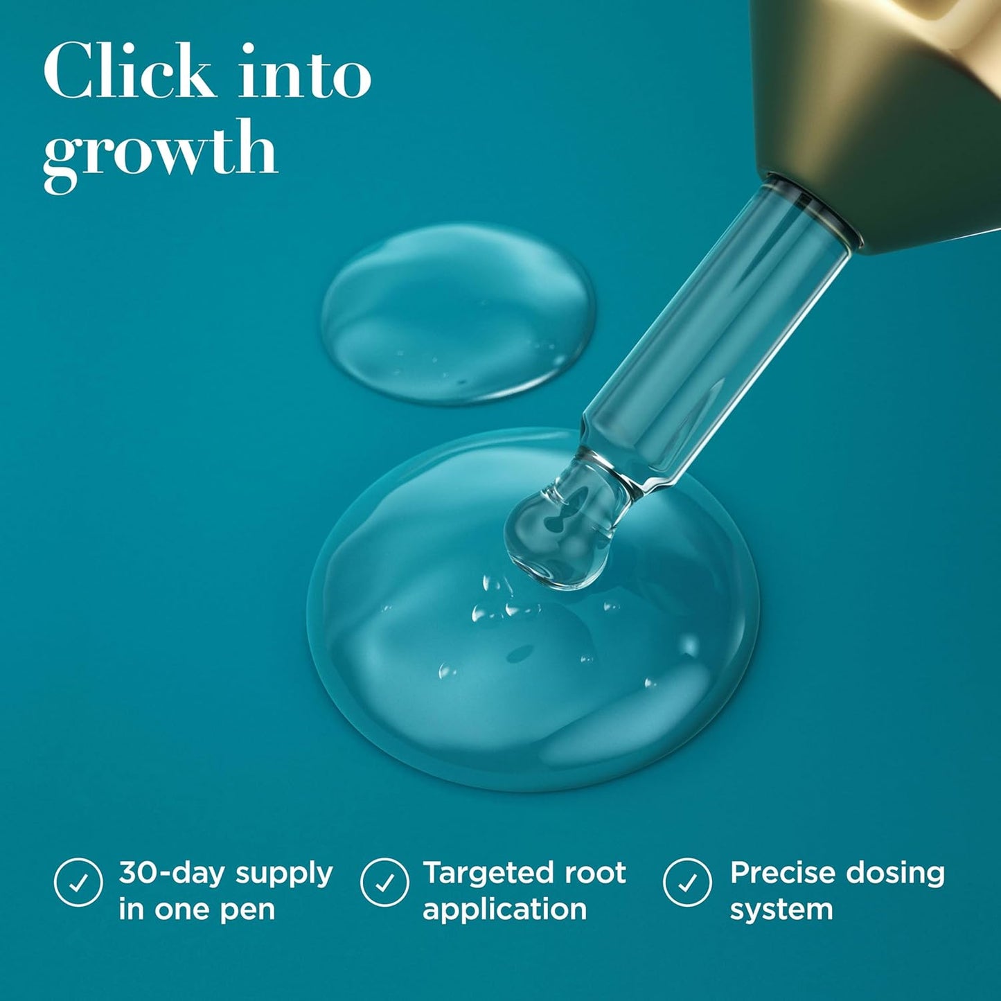 OGX ProGrowth + Peptide Scalp Serum - Nourishing Hair Growth Formula | 0.33 Fl Oz