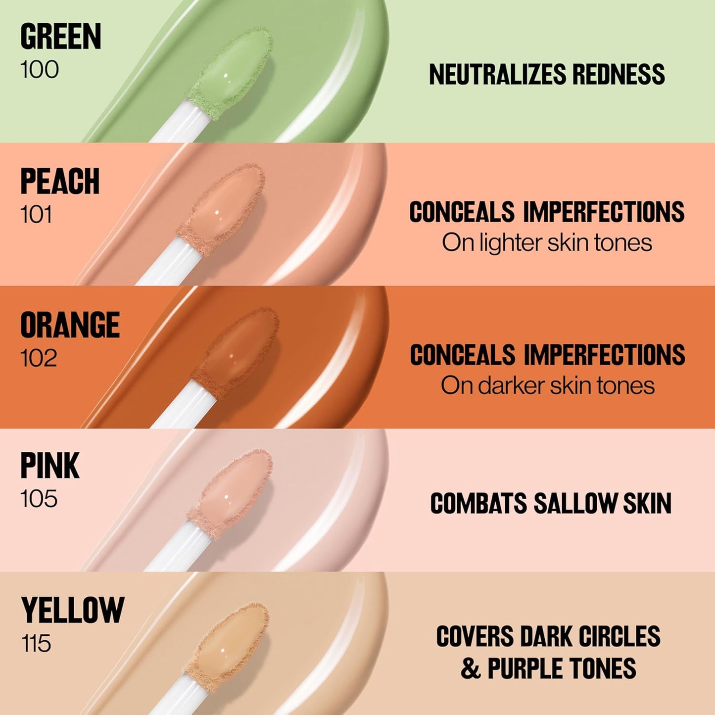 Revlon Glimmer Concealer - Liquid Under Eye Makeup with Caffeine & Vitamin C | Light Coverage, 0.3 fl oz, Pink