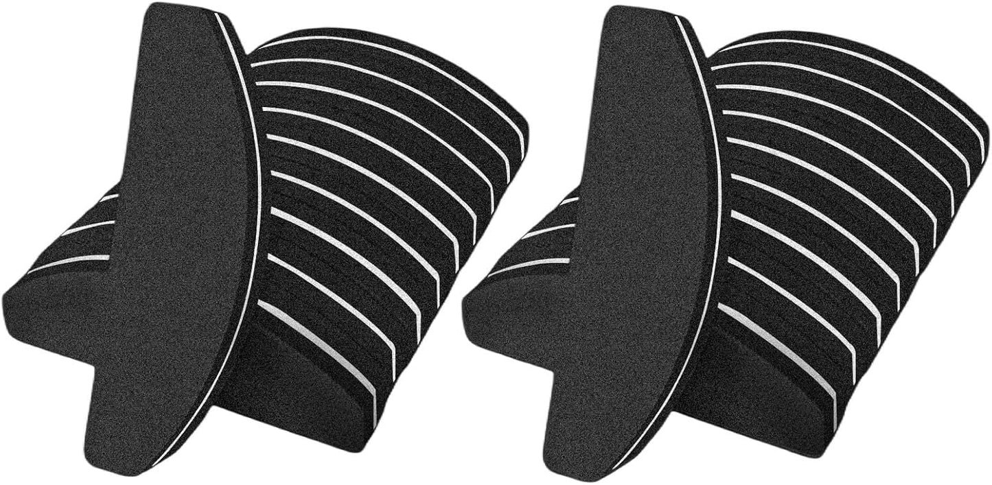 Nail Buffers Set - 20 Double-Sided Nail Files with 100/180 Grit | Portable Washable Arc Shape (Pink)