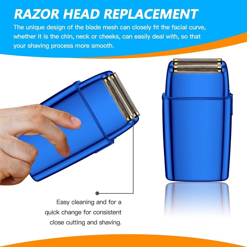 Xspeedonline Replacement Shaver Foil Double Foil Head with 2X Cutters for BaByliss PRO FXRF2G