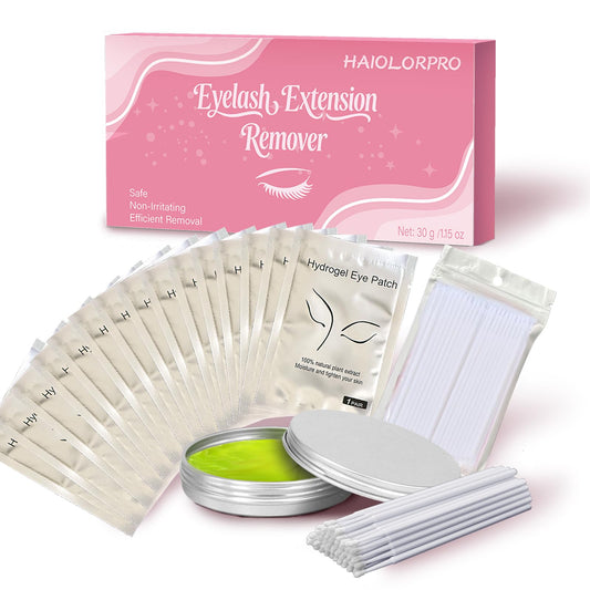 HAIOLORPRO Lash Extension Remover Kit - 30g Lash Glue Remover Cream, Eyelash Extension Remover, Gentle & Quick & Efficientfor Salon & Home Use（Set 3）