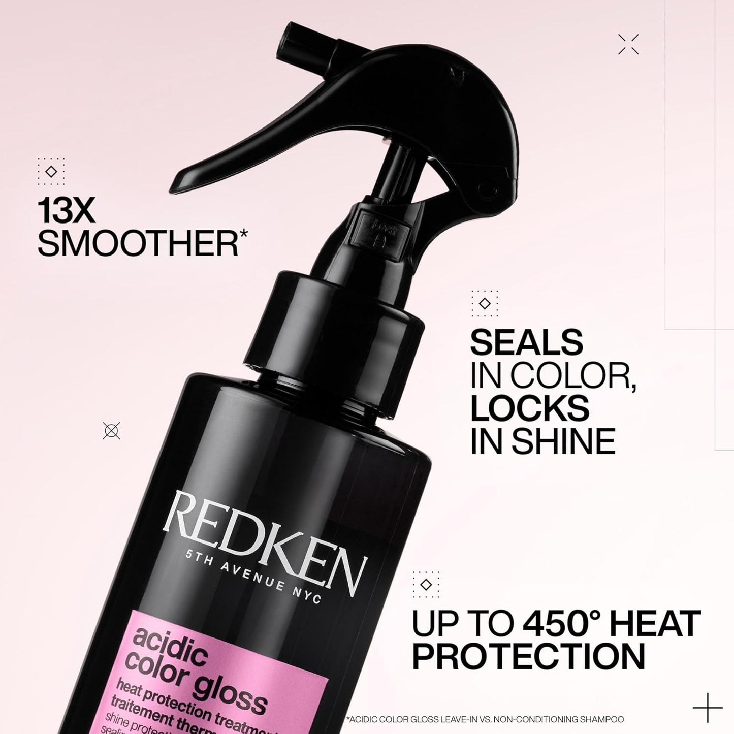 Redken Acidic Color Gloss Leave-In Treatment Spray - Heat Protection for Color-Treated Hair | Conditions & Adds Shine