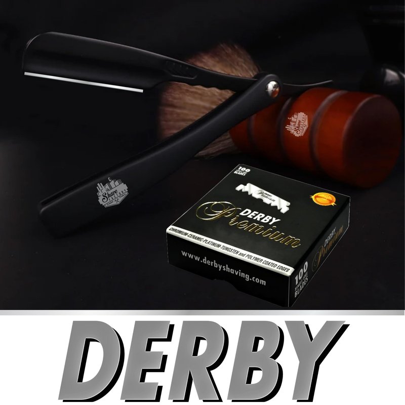 Derby Premium Single Edge Razor Blades for straight razor (300)