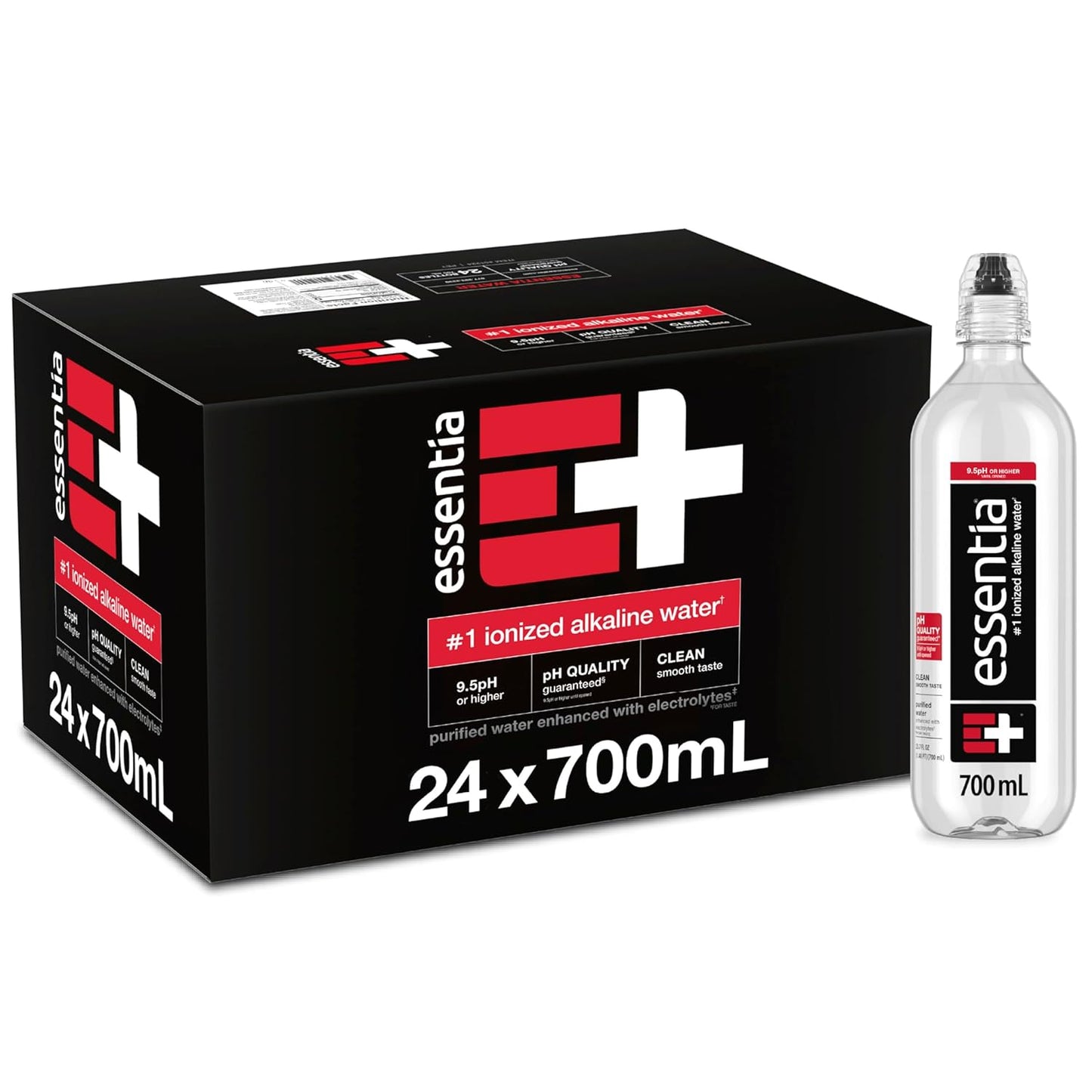 Ionized Alkaline Water - 9.5 pH, 99.9% Pure, 12-Pack Bottles | Refreshing Hydration