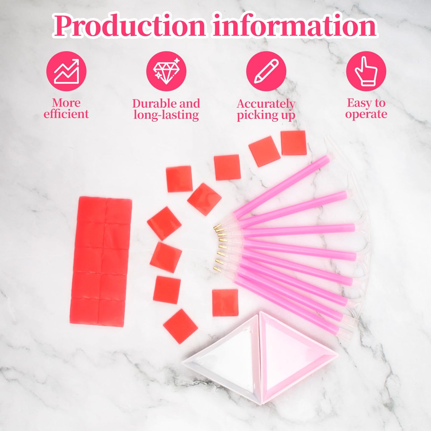 30PCS Rhinestone Picker Tool 8pcs Acrylic Rhinestones Pen Applicator Dual-Ended DIY Nail Art Dotting Pens Wax Tips with 2 rhinestone storage Tray and 20 Clay Nail Art Tools