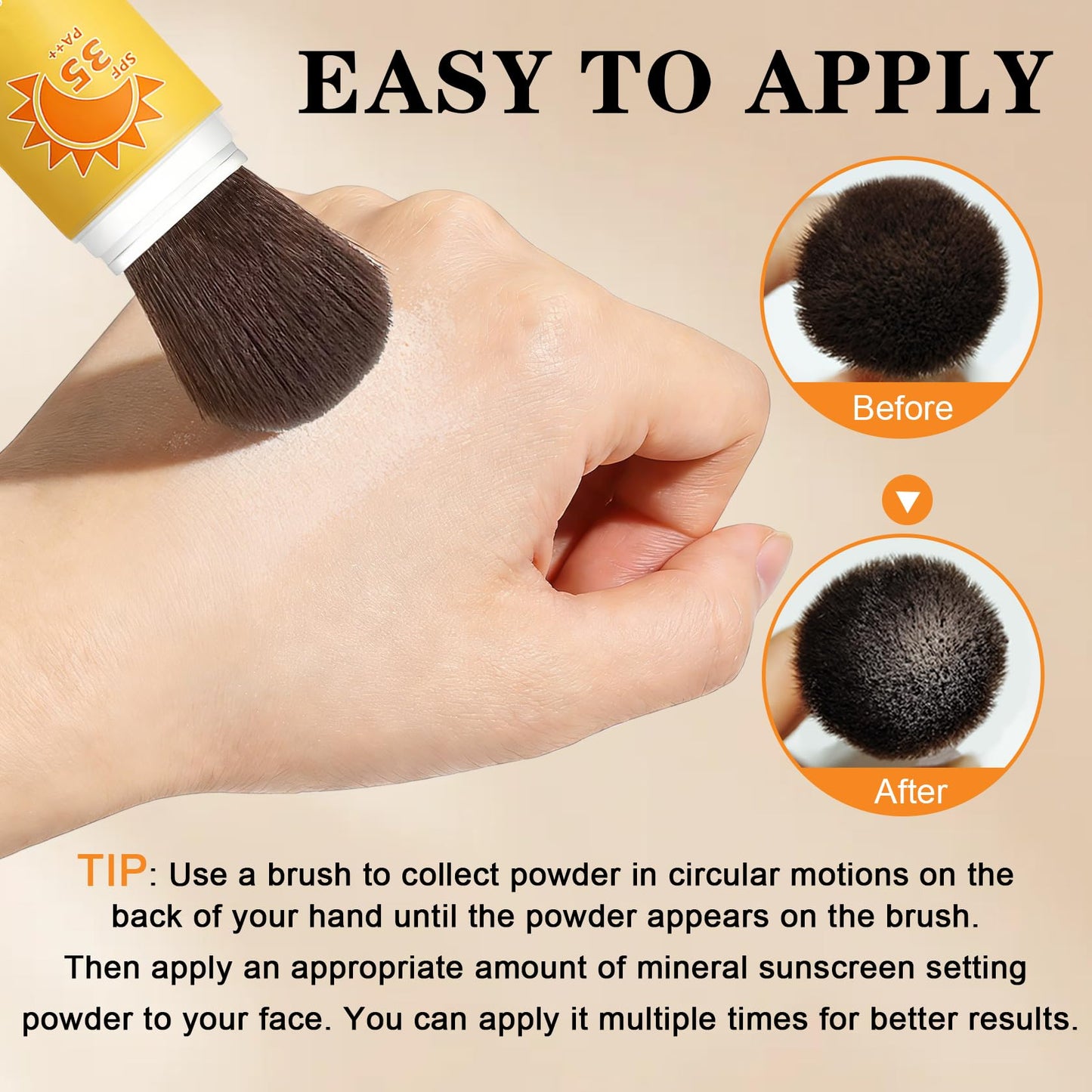 ROSAWEE Mineral Sunscreen Setting Powder for Face & Scalp, Medium