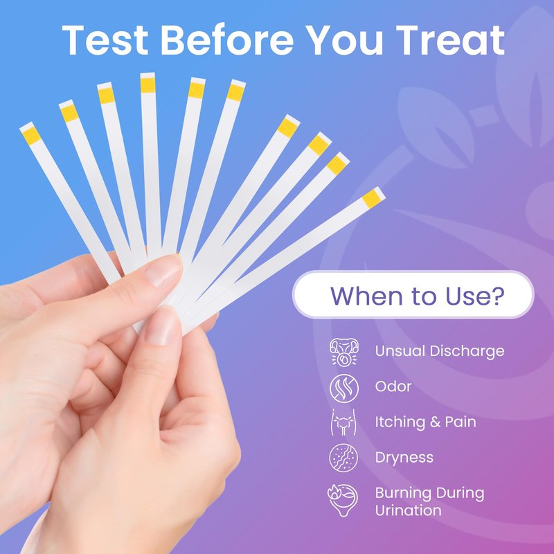 Pelvana Vaginal pH Test Strips for Women – 50 Strips, At-Home BV and Yeast Infection Test Kit, Vaginal pH Tester to Differentiate Between Conditions